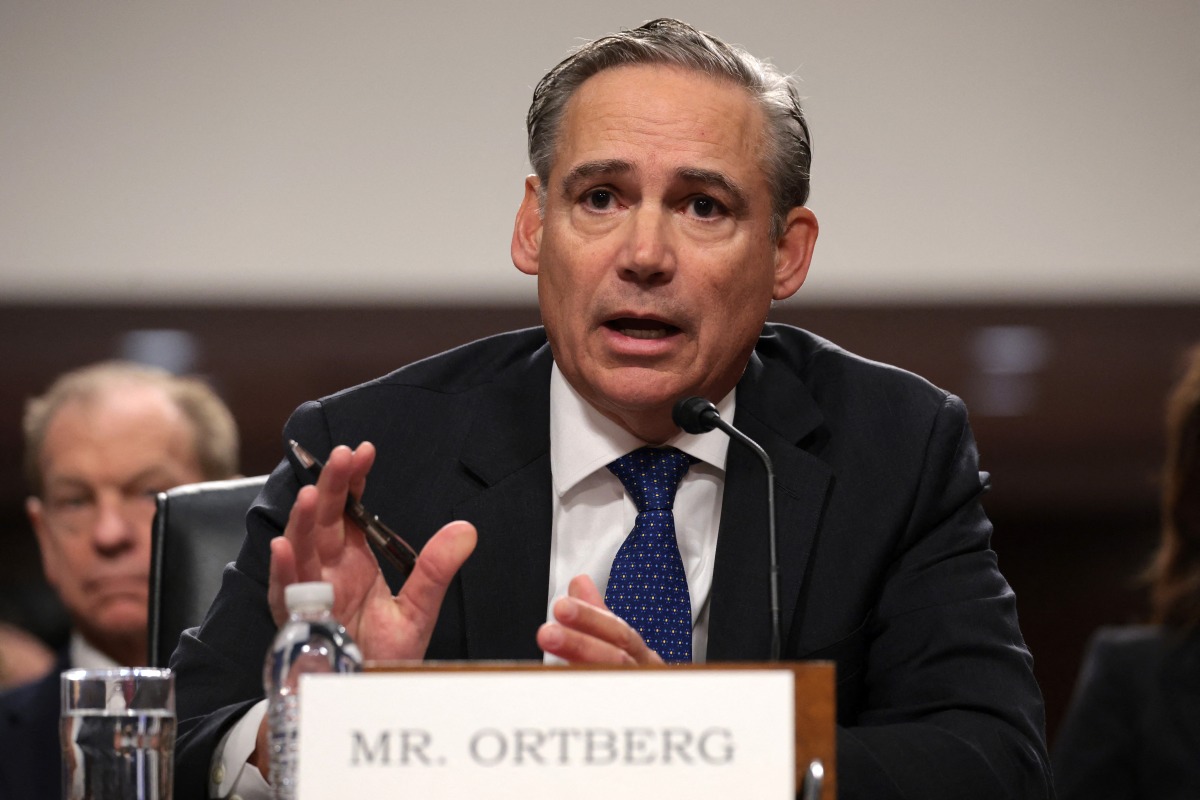 President and CEO of Boeing Kelly Ortberg testifies before the Senate Commerce, Science, and Transportation Committee in the Dirksen Senate Office Building on April 02, 2025 in Washington, DC. Photo by WIN MCNAMEE / GETTY IMAGES NORTH AMERICA / Getty Images via AFP