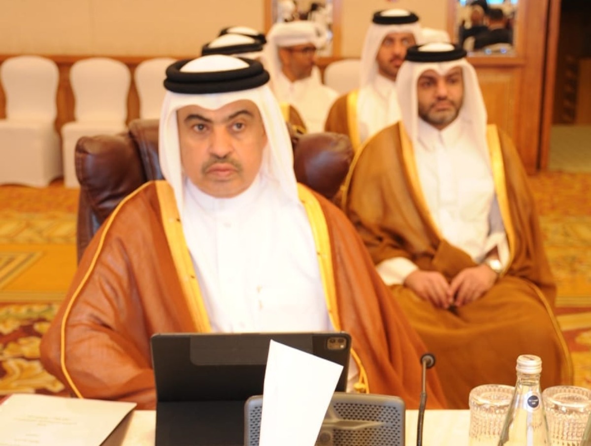 Minister of Finance, H E Ali bin Ahmed Al Kuwari, participating in the meeting of the Arab Ministers of Finance in Kuwait city, Kuwait.