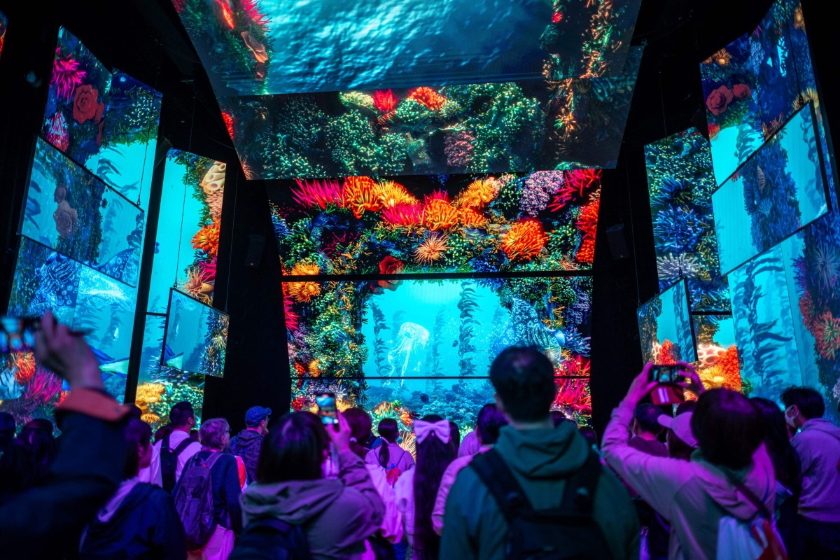 People visit the Australia pavilion on the first day of the six-month 2025 Osaka Expo in the city of Osaka on April 13, 2025. Photo by Philip FONG / AFP