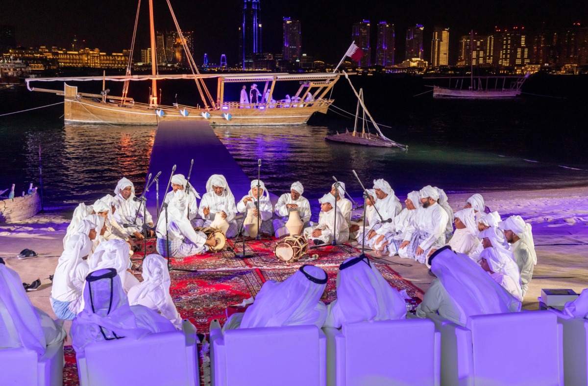 A view from the Naham Al Khaleej 2025 at Katara Beach.