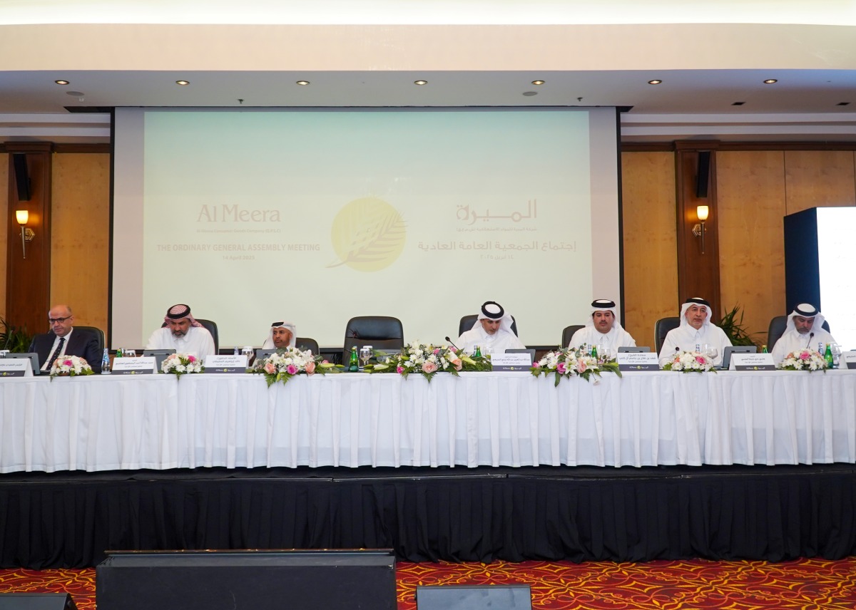 Al Meera board members during the Annual General Meeting at Radisson Blu Hotel.