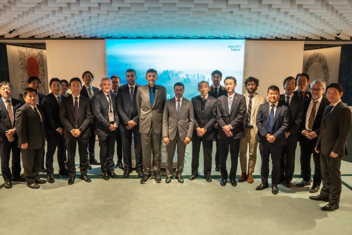 Invest Qatar and JETRO officials pose for a group photo at EXPO 2025 Osaka.