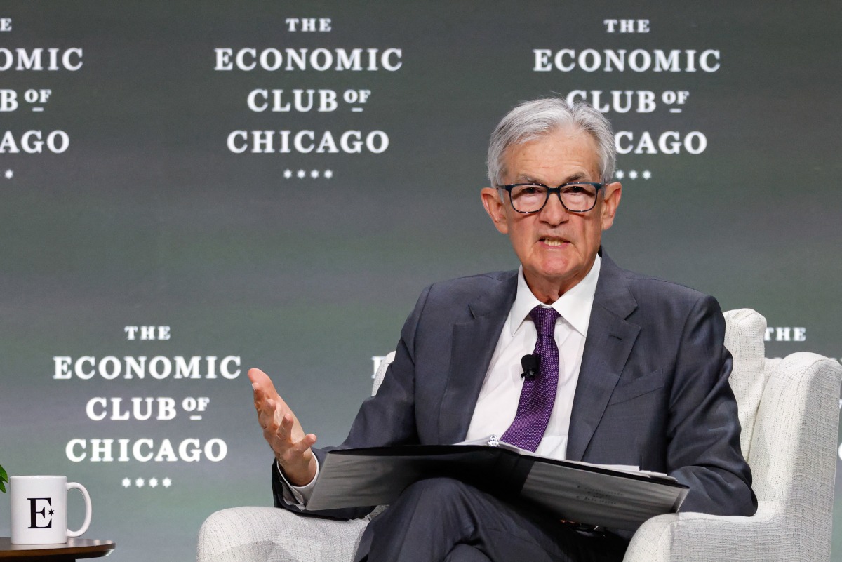 File photo of US Federal Reserve Chair Jerome Powell 