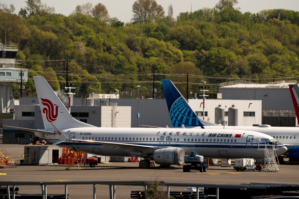 A Boeing 737 Max 8 for Air China. (Photo by David Ryder/Bloomberg)