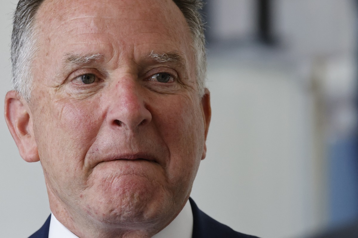 US Special Envoy Steve Witkoff looks on before a meeting with France's President at the Elysee presidential palace in Paris on April 17, 2025. (Photo by Ludovic MARIN / POOL / AFP)
