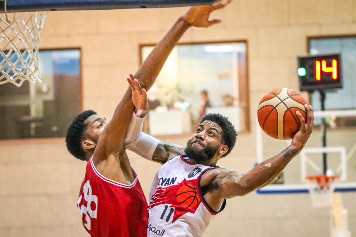 Al Rayyan's Justin Jamel Wright-Foreman prepares to shoot.