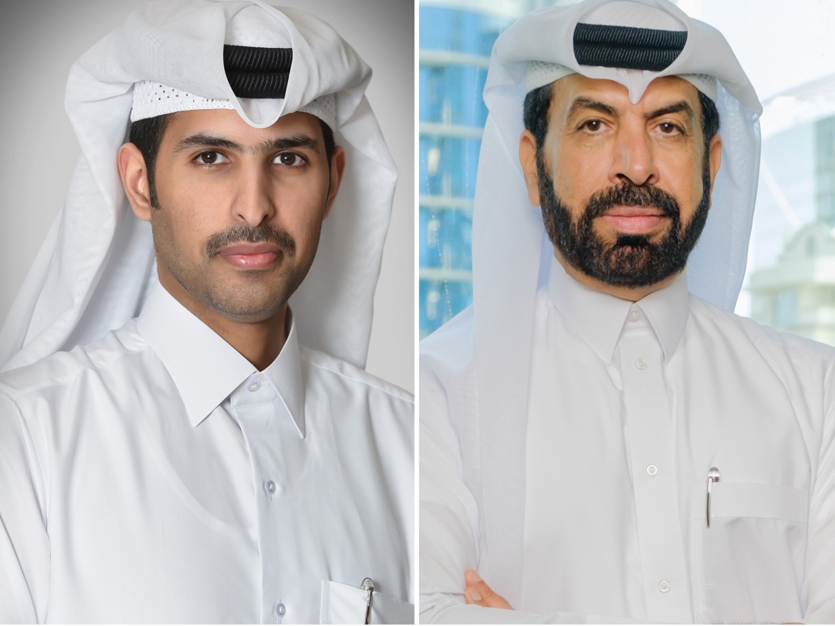 Vice Chairman and Managing Director of Aamal, Sheikh Mohamed bin Faisal Al Thani (left) and CEO of Aamal, Rashid Al Mansoori.