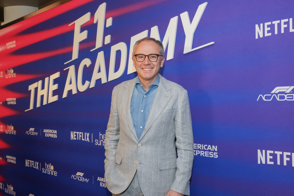 F1 President & CEO, Stefano Domenicali attends the F1 Academy x American Express screening of F1: The Academy with Hello Sunshine and Netflix at The Fillmore Miami Beach on May 01, 2025 in Miami Beach, Florida. Mireya Acierto/Getty Images/AFP