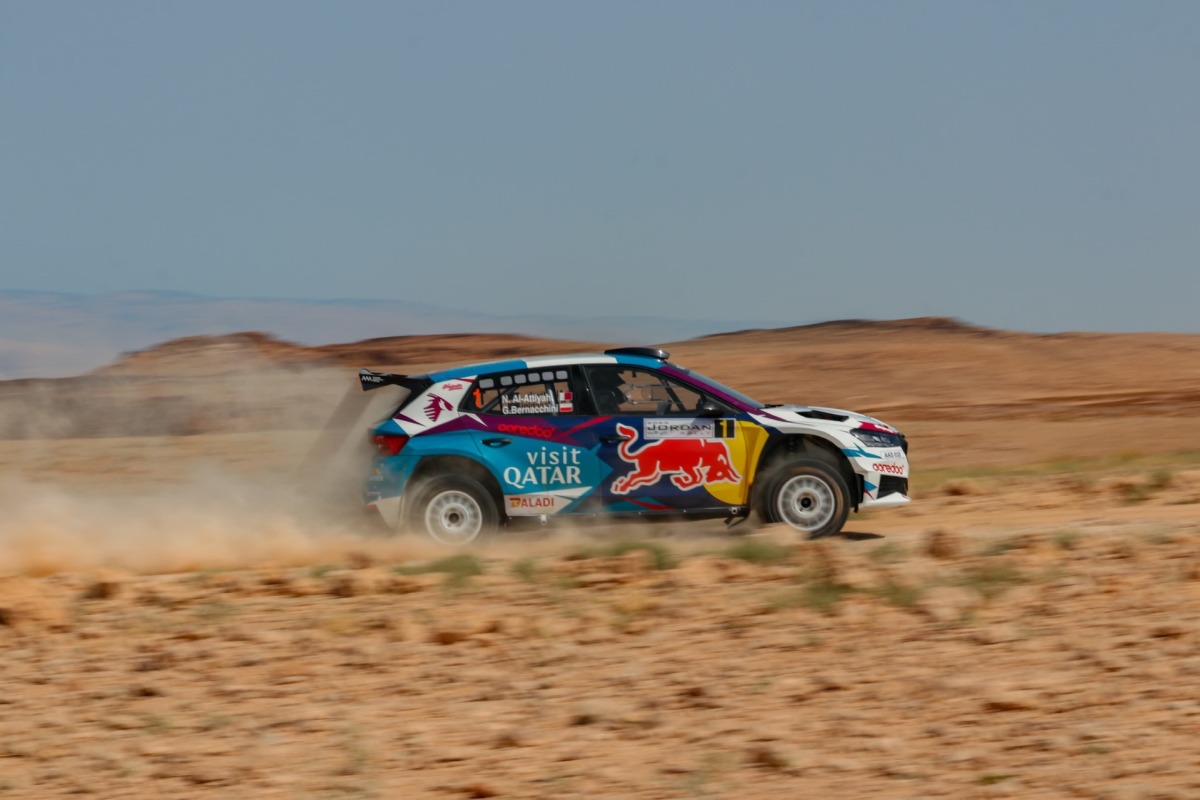 Qatar’s Nasser Saleh Al-Attiyah in action at Jordan Rally in this file photo. 