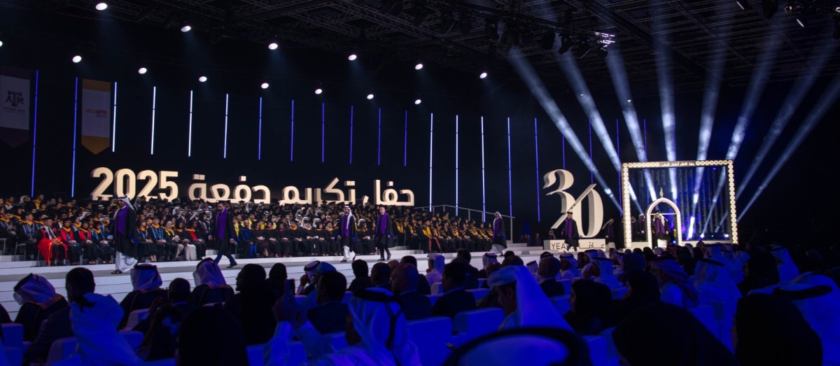 HEC Paris, Doha graduates step through the 'Door to the Future' during the QF Convocation 2025.