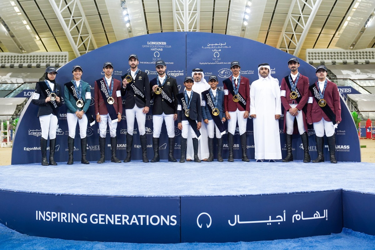 QEF President Badr Mohammed Al Darwish crowned the overall champions.

