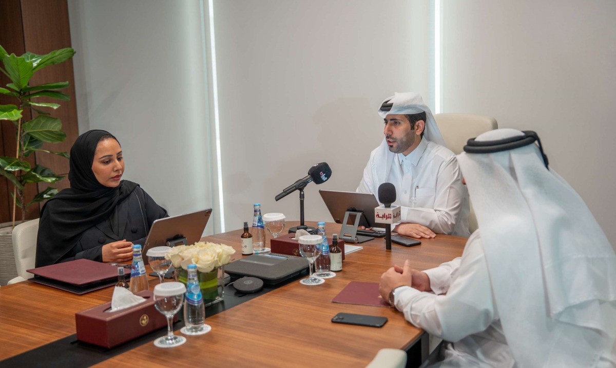 Secretary-General of the National Archives of Qatar Dr. Ahmed Abdullah Al Buainain announcing the programme.