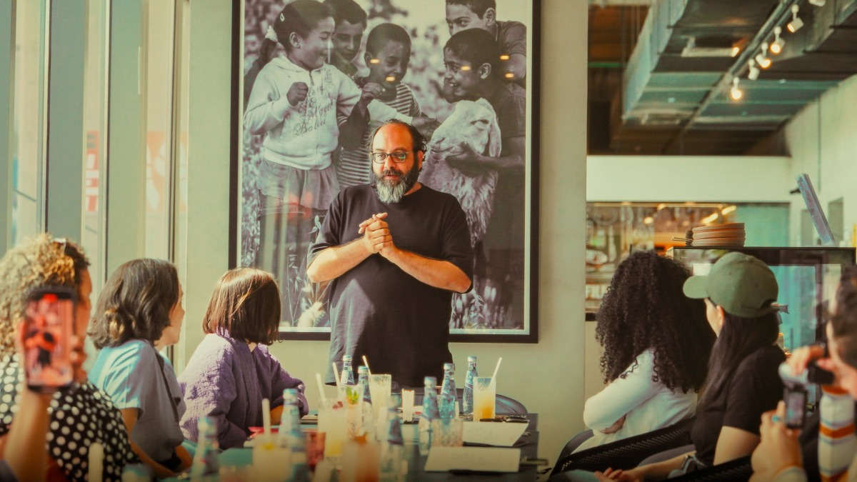 Chef Fadi Kattan during a masterclass. 
