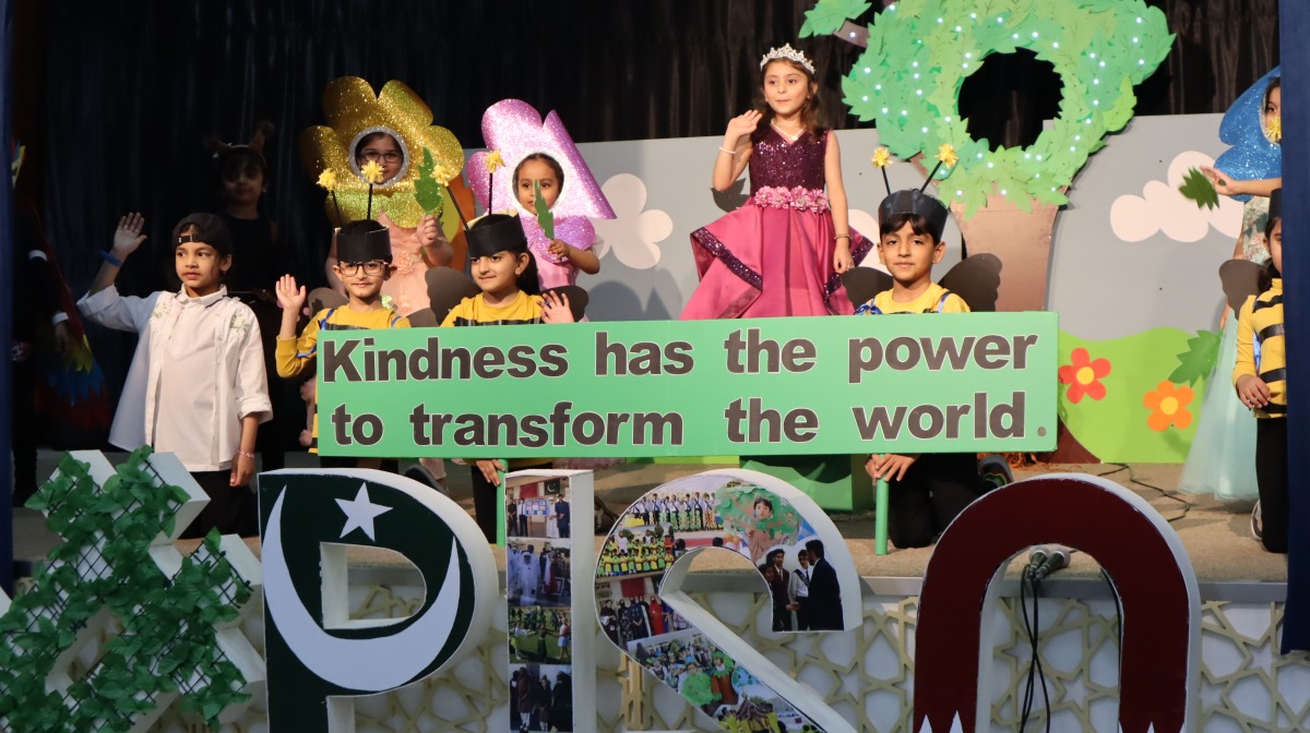 Students deliver a performance during the event.