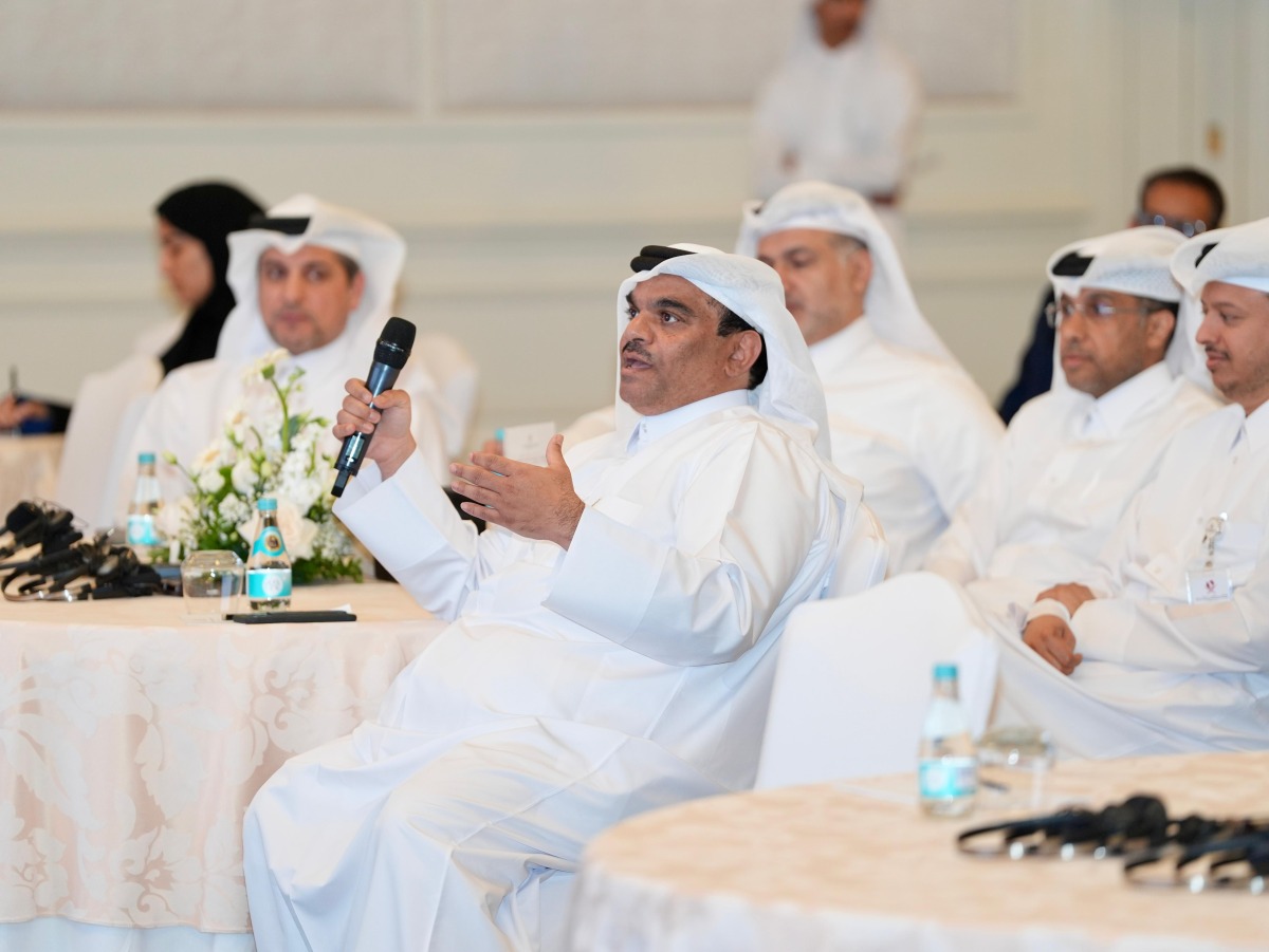 MECC Assistant Undersecretary for Protection and Natural Reserves Affairs Dr. Ibrahim Abdul Latif Al-Musallami speaking at the workshop.