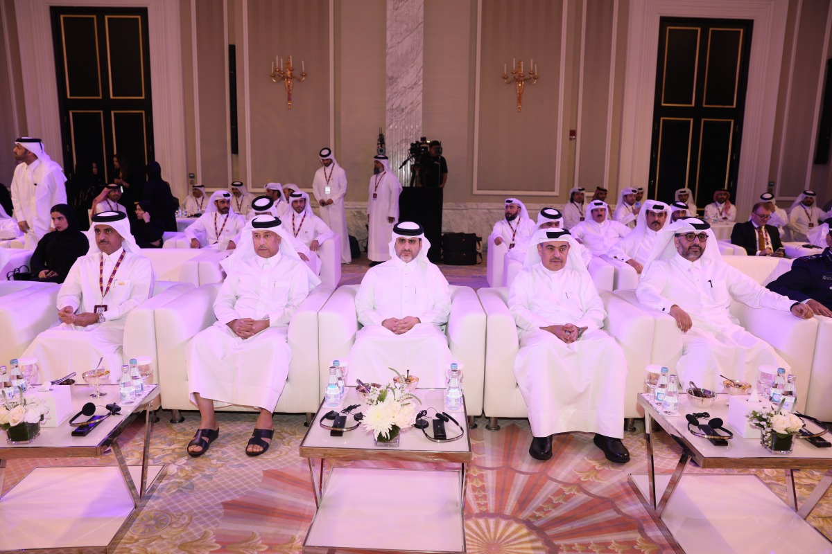 Minister of Finance HE Ali bin Ahmed Al Kuwari; Qatar Central Bank Governor H E Sheikh Bandar bin Mohammed bin Saoud Al Thani with other dignitaries during the event.