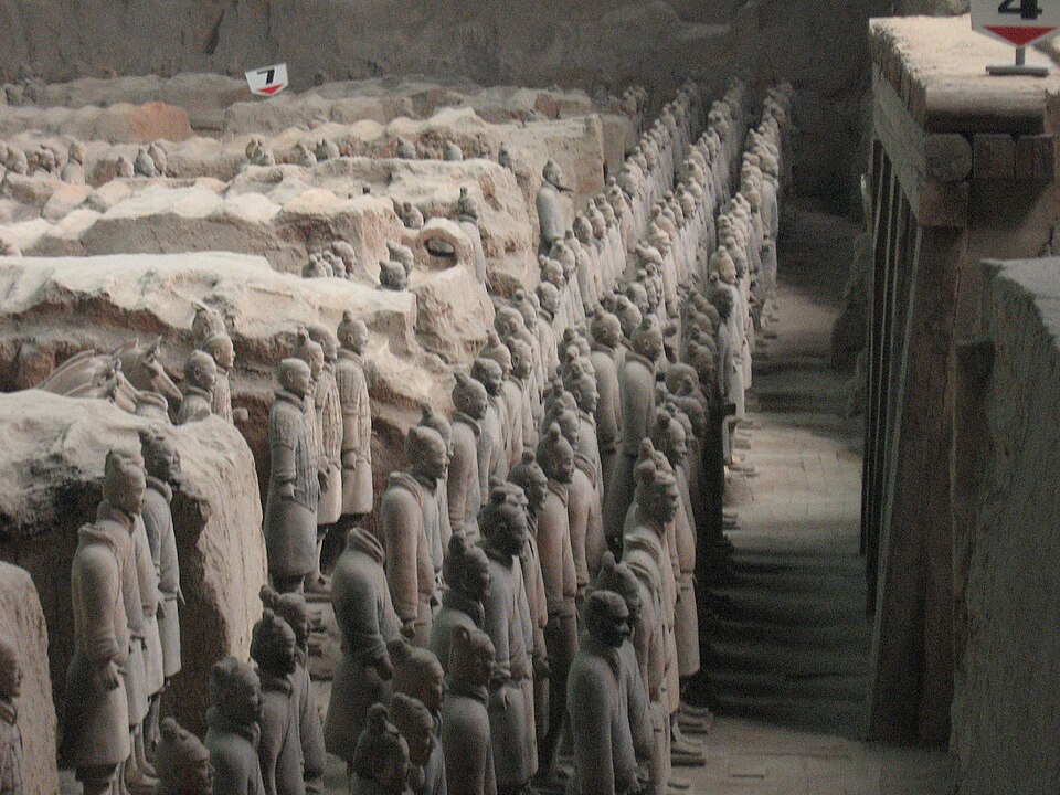 View of the Terracotta Army. Source: Wikimedia