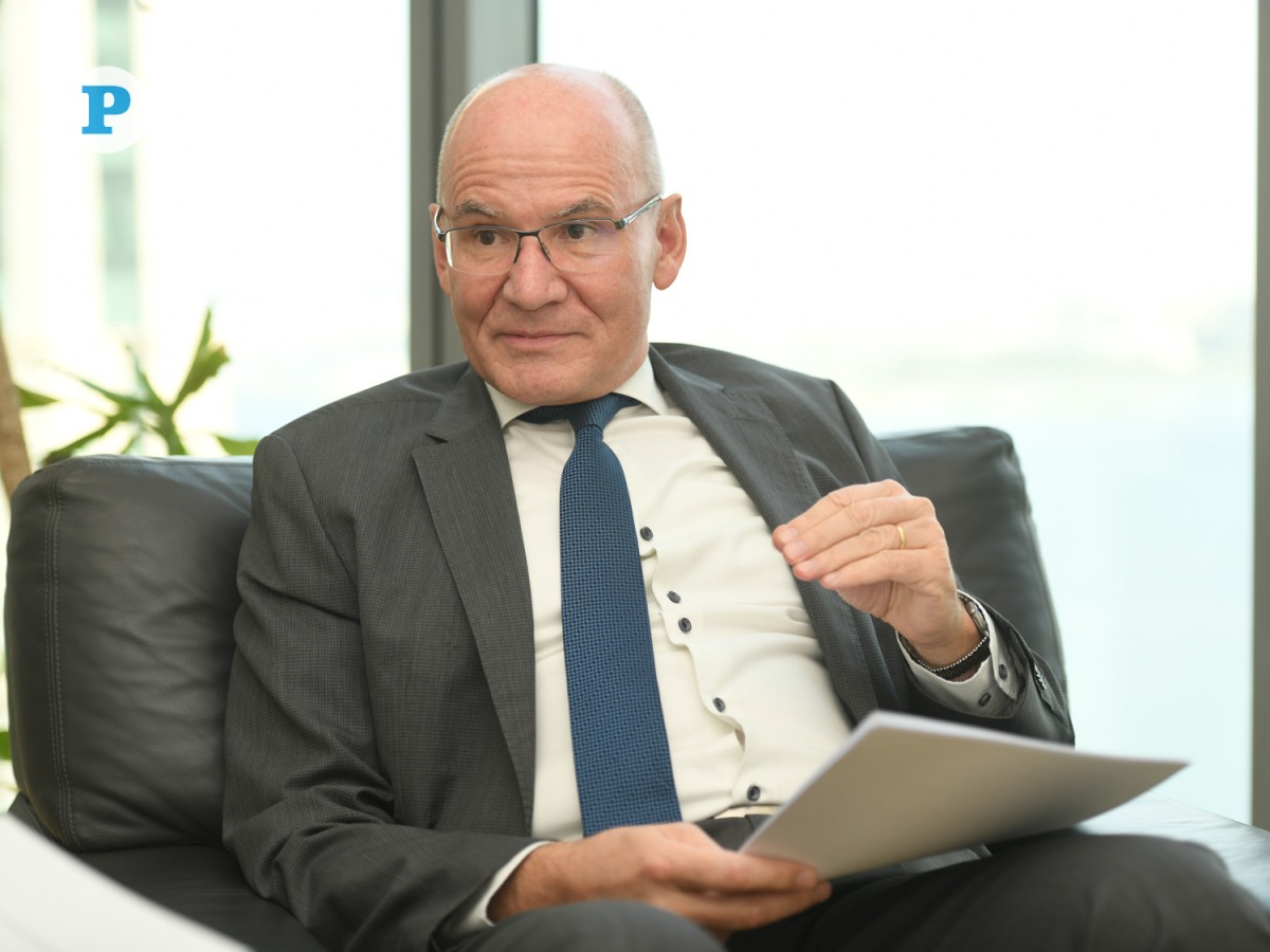 German Ambassador to Qatar H E Lothar Freischlader. Pictures: Amr Diab / The Peninsula 