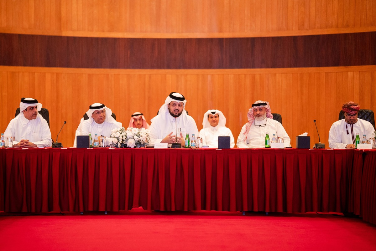 MECC Undersecretary H E Eng. Abdulaziz bin Ahmed Al Mahmoud speaking at the event.