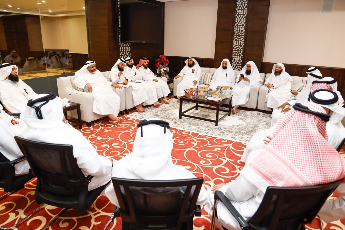 Officials and participants during the meeting.  