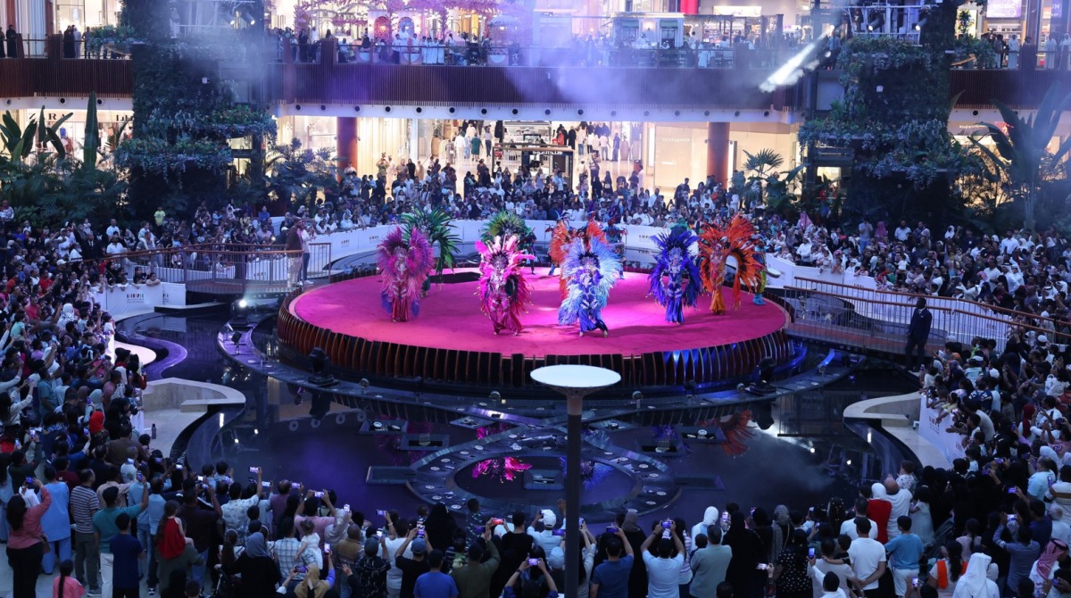 Cultural show at one of the malls in Qatar 