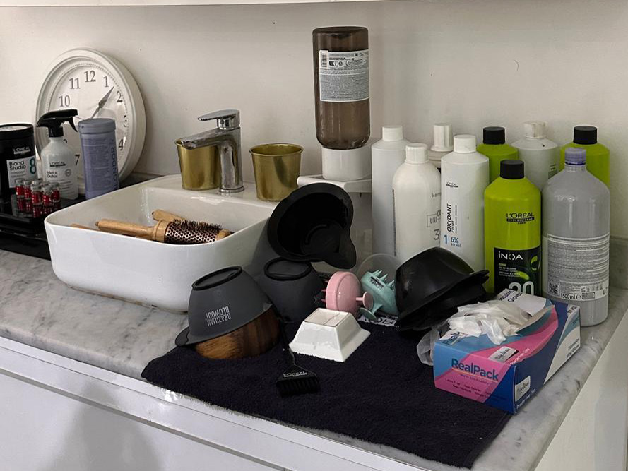 Some of the seized expired products.