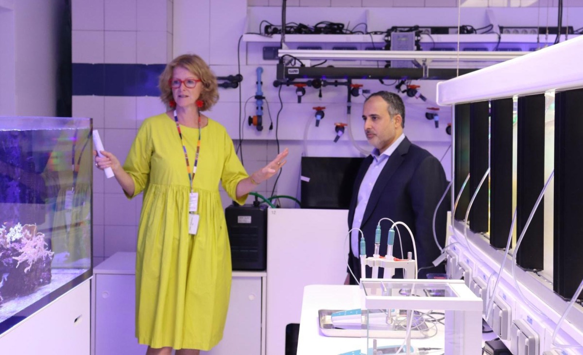 Minister of Environment and Climate Change H E Dr. Abdullah bin Abdulaziz bin Turki Al Subaie visiting the Marine Environment Laboratories of IAEA in Monaco.