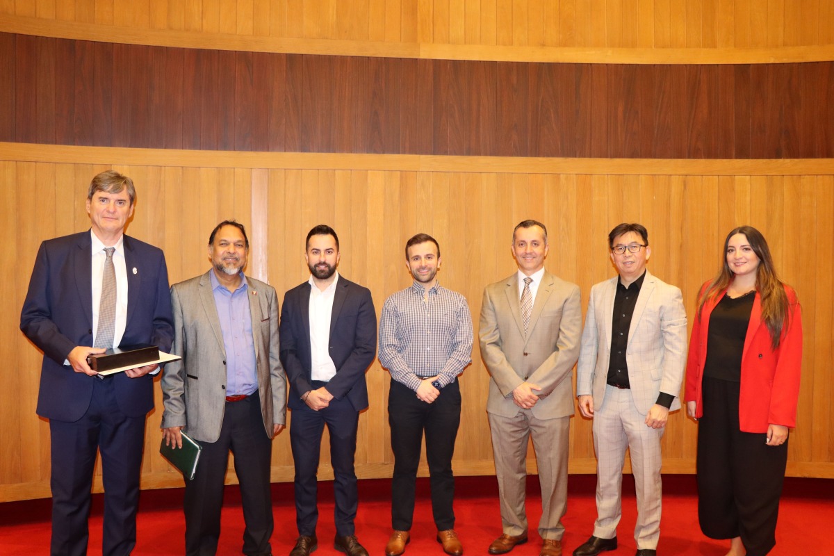 Dean of the College of Pharmacy, Prof. Mohamed Izham (second left) with other officials at the event.