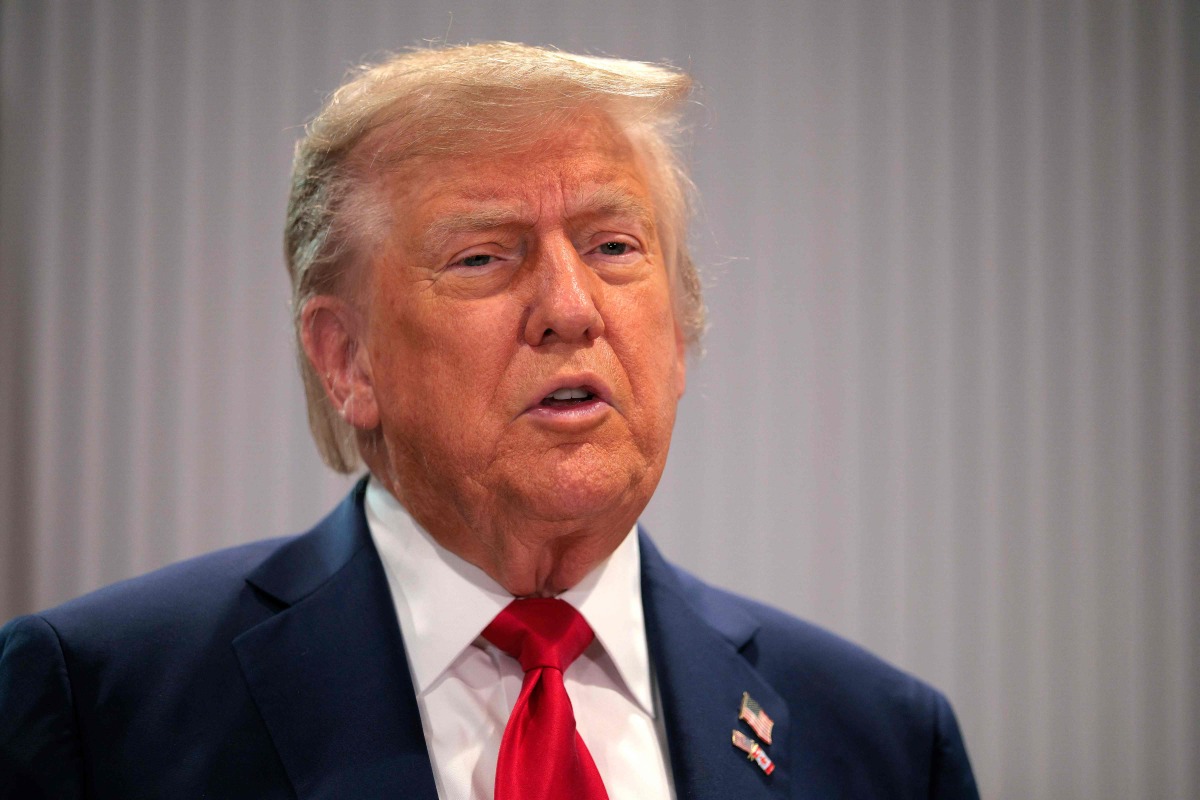 U.S. President Donald Trump delivers remarks during a bilateral meeting with Canadian Prime Minister Mark Carney during the G7 Leaders' Summit on June 16, 2025 in Kananaskis, Alberta. (Photo by CHIP SOMODEVILLA / GETTY IMAGES NORTH AMERICA / Getty Images via AFP)

