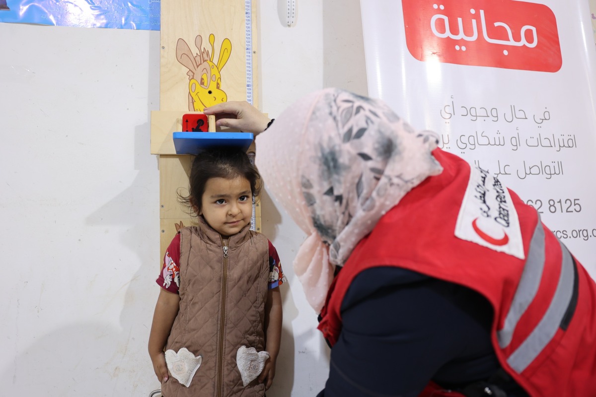 A child being attended to during one of the programmes.