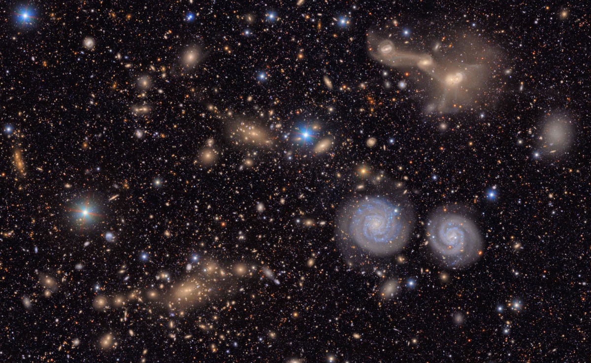 This undated handout image released by NSF-DOE on June 20, 2025 shows another small section of NSF-DOE Vera C. Rubin Observatory's total view of the Virgo cluster. Photo by HANDOUT / NSF-DOE Vera C. Rubin Observatory / AFP
