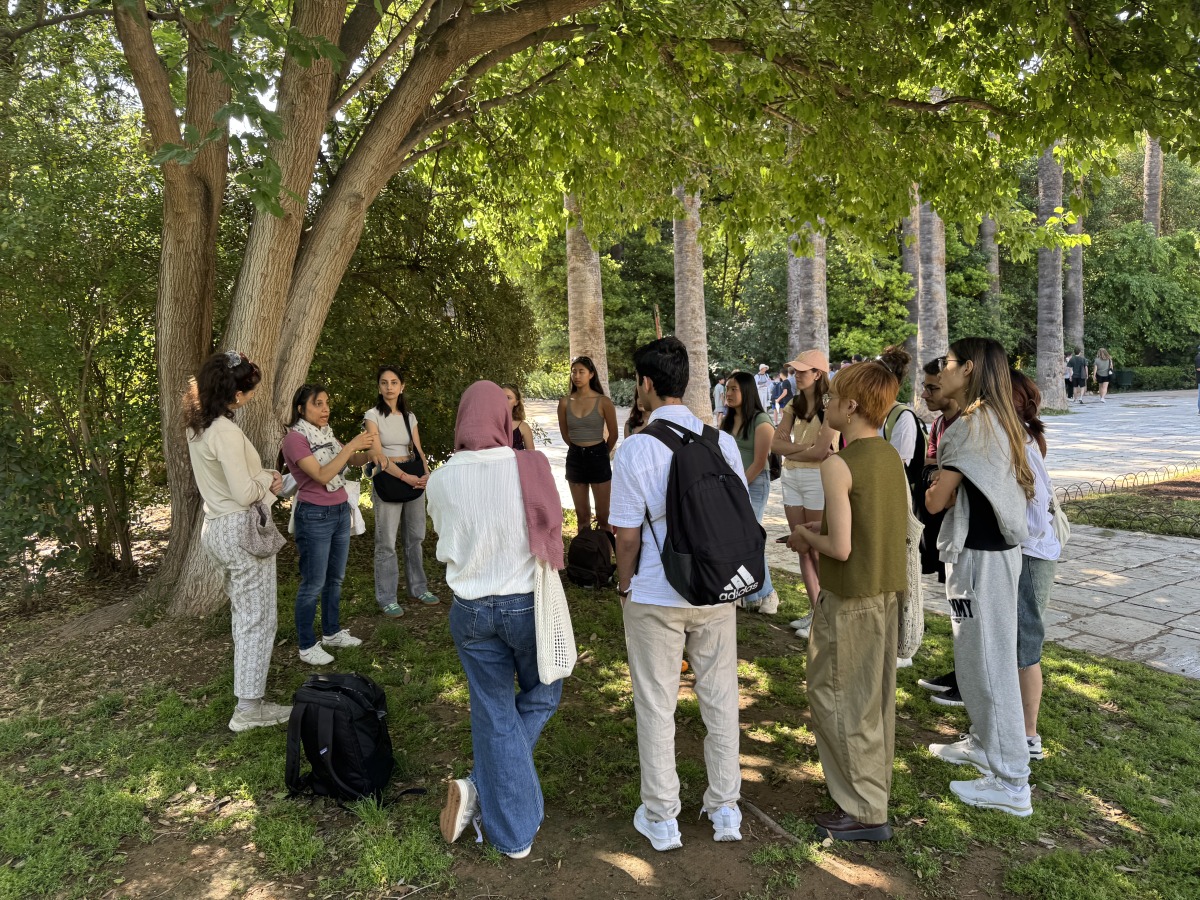 The students partaking in an activity during the programme.