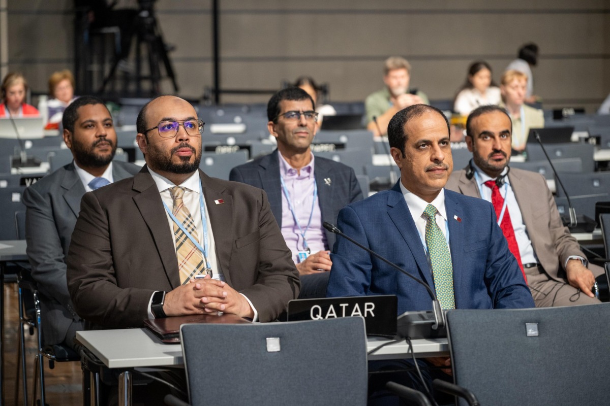 Assistant Undersecretary for Climate Change Affairs at MECC, Eng Ahmed Mohammed Al Sada (right) with other officials during the event.