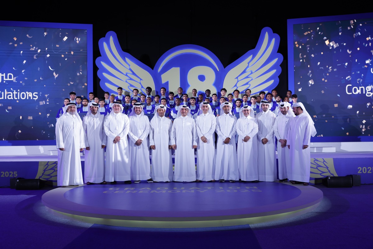 Officials, guests and student-athletes at the Aspire Academy graduation ceremony.