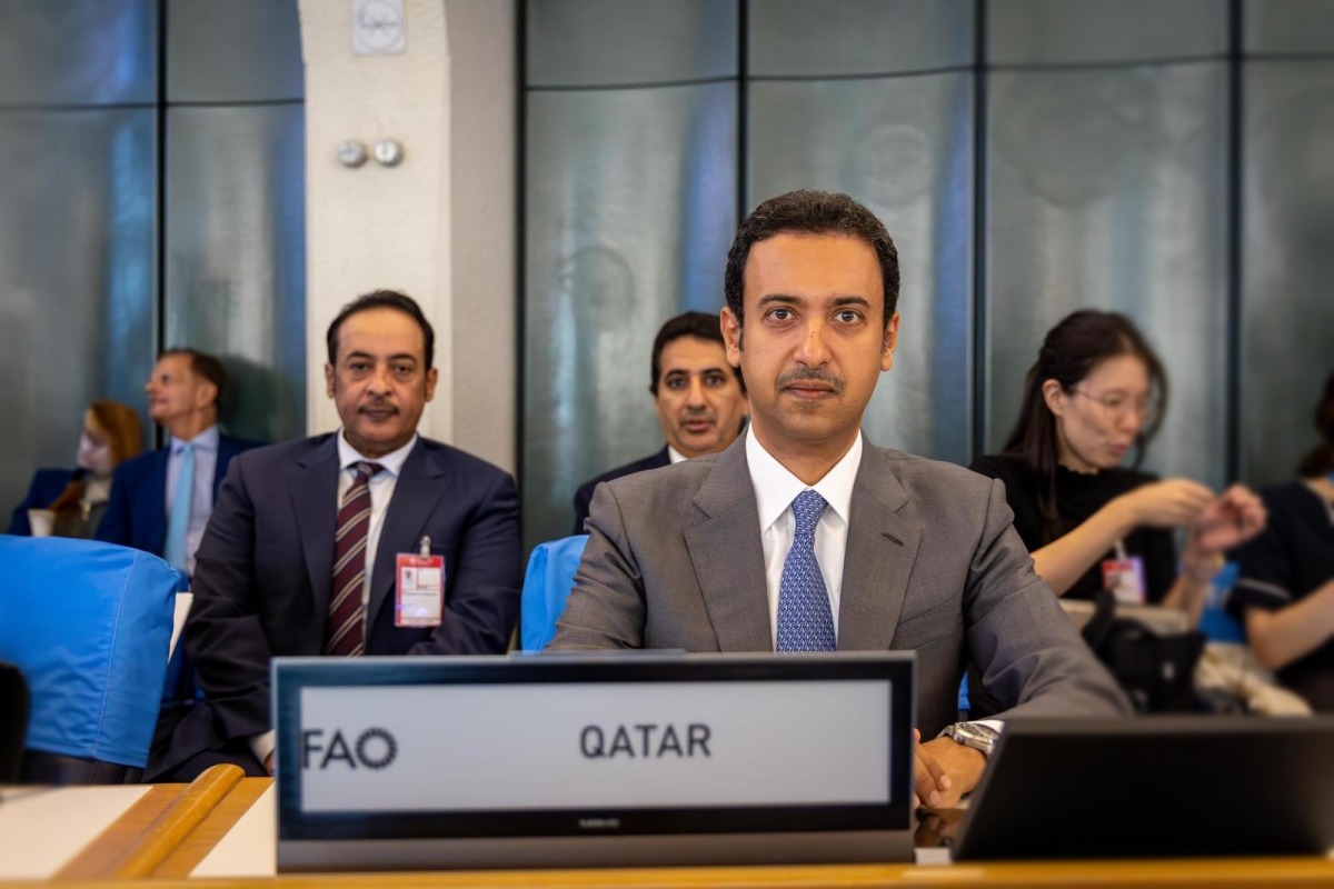 Qatar's Ambassador to Italy and Permanent Representative to the UN Agencies based in Rome H E Khalid bin Youssef Al Sada chaired the Qatari delegation at the session. 