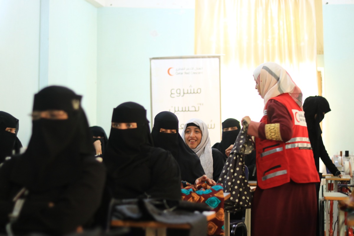 QRCS officials conducting the training.