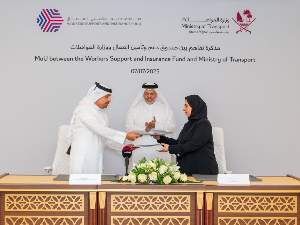 Ministry of Transport and Workers’ Support and Insurance Fund officials at the MoU signing ceremony.