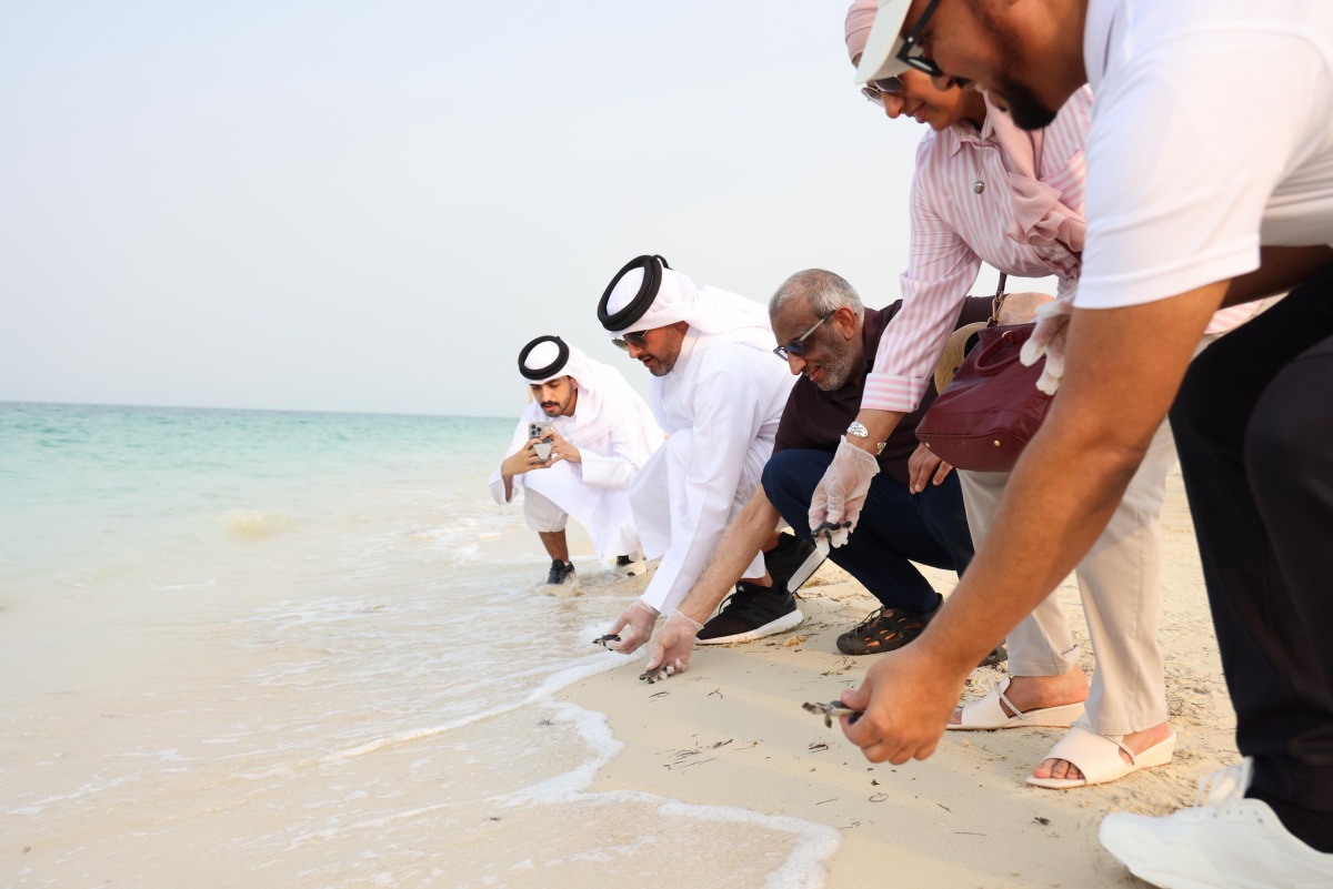 Ambassador of South Africa to Qatar H E Ghulam Hoosein Asmal with other officials at the event.