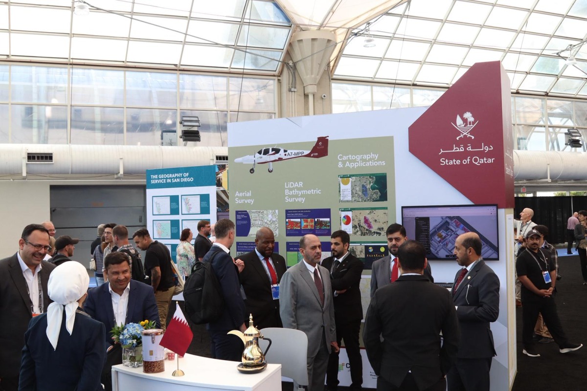 Participants at the ministry's pavilion during the conference.