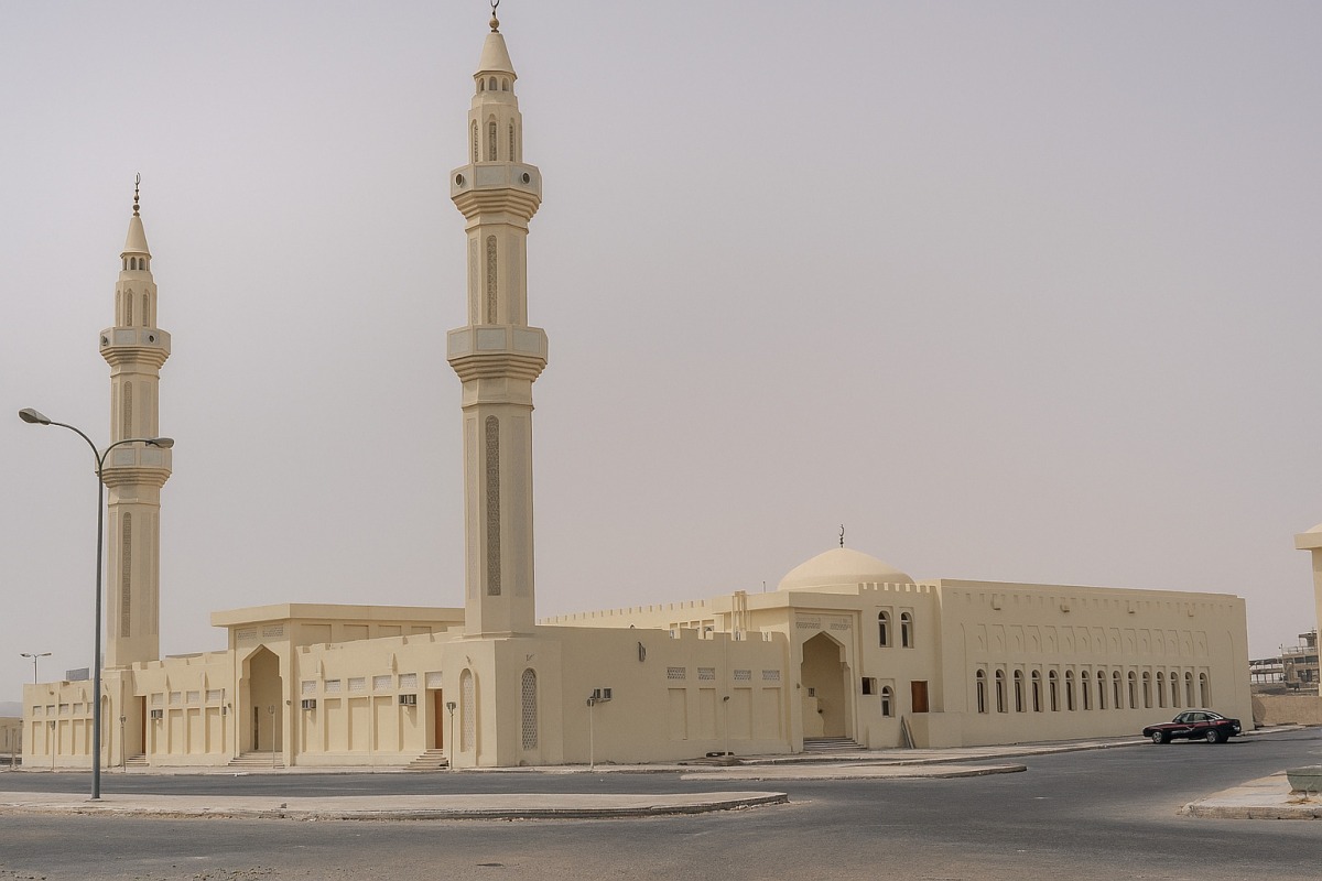 A view of the mosque.