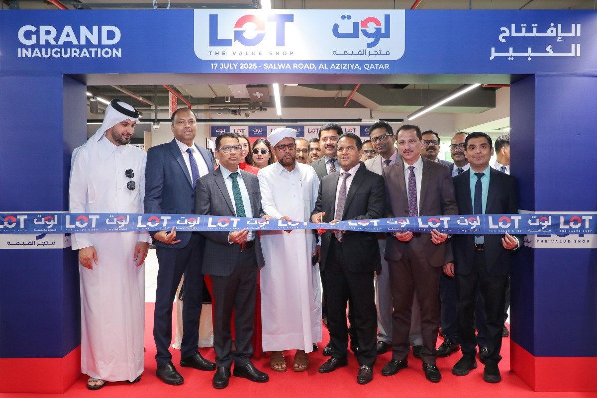 Director of Global Operations and Chief Sustainability Officer of LuLu Group Dr. Mohamed Althaf with other officials and guests inaugurating a new branch of LOT - The Value Shop.
