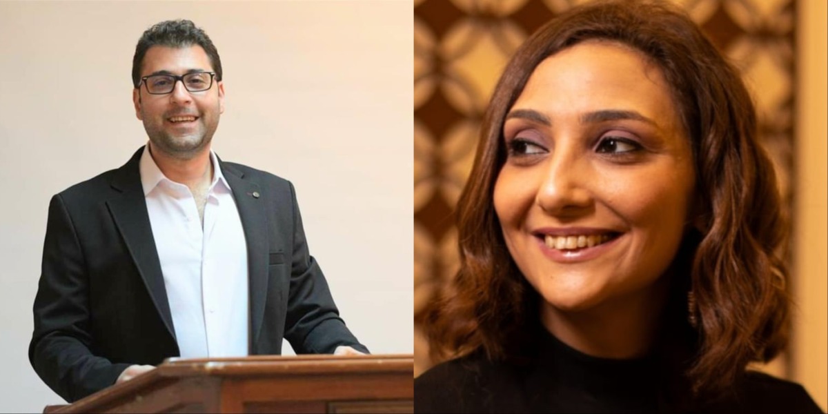 Mohammad Tarazi (left), and Nora Nagi (right)