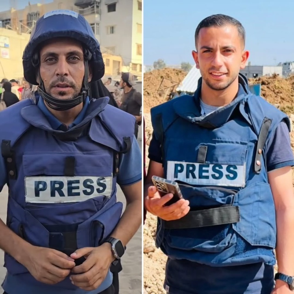 Mohammed Quraiqa (L) and Anas Al-Sharif. Pic from social media.