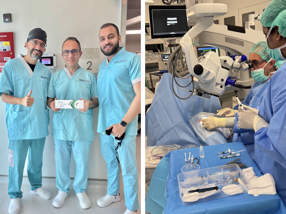 Prof. Ahmad Muneer Otri (centre) performed the surgery.