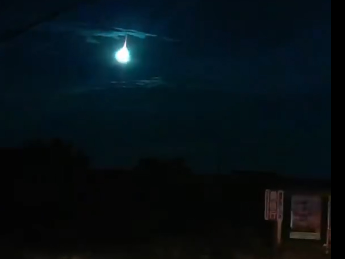 Screenshot of a video shared on social media. 