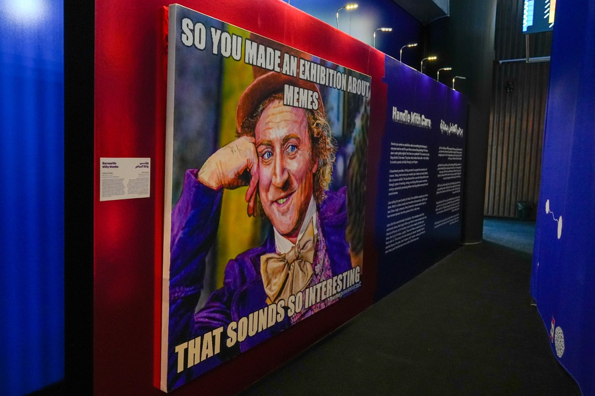 Memememememe exhibition opened yesterday at Northwestern University in Qatar’s Media Majlis Museum. Pic by Mohamed Aletar