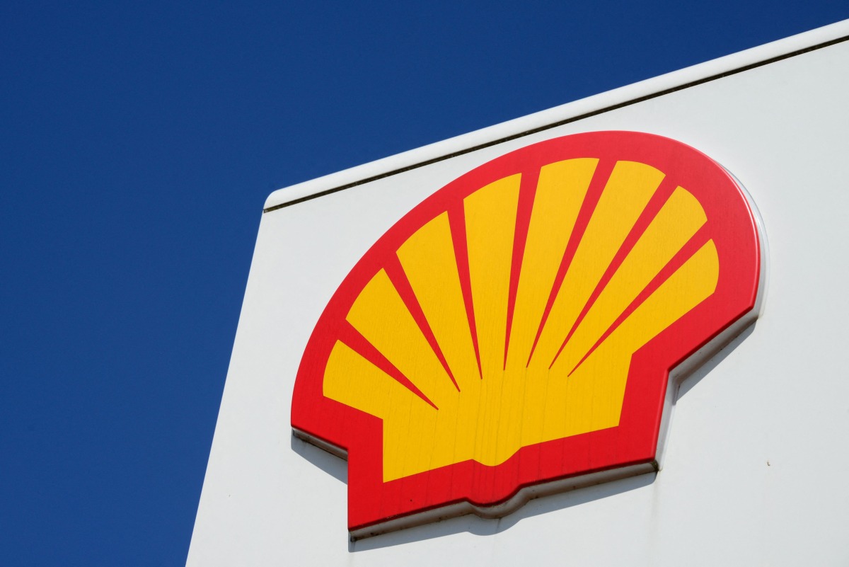 This photograph in Berlinon May 26, 2022, shows the logo of British multinational oil and gas company Shell at an oil and gas station. Photo by Astrid VELLGUTH / AFP