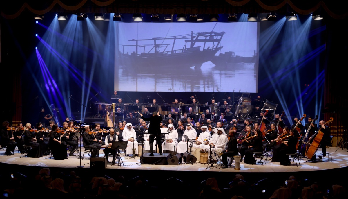 A file picture of a performance by Qatar Philharmonic Orchestra.
