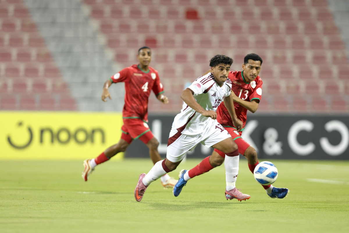 Action during the  U-17 Gulf Cup match between Qatar and Oman. 