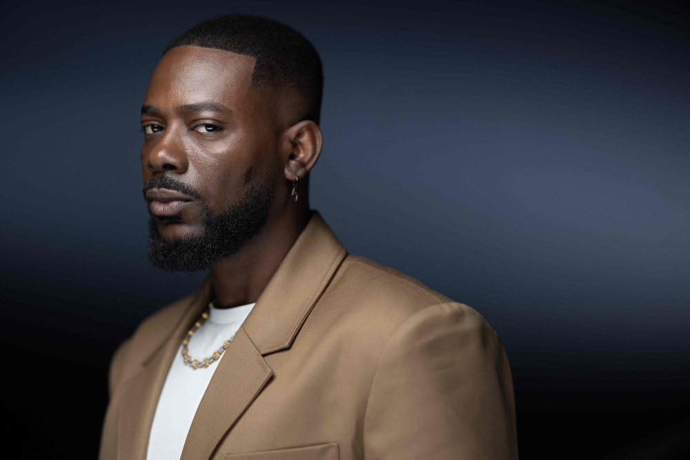 (Files) Nigerian Afrobeat singer and songwriter Adekunle Almoruf Kosoko poses during a photo session in Paris on September 9, 2025. (Photo by Joel Saget / AFP)
